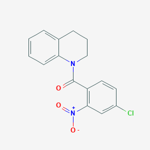 molecular formula C16H13ClN2O3 B335817 (4-Chloro-2-nitro-phenyl)-(3,4-dihydro-2H-quinolin-1-yl)-methanone 