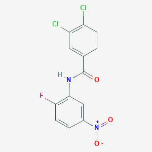 molecular formula C13H7Cl2FN2O3 B335819 3,4-dichloro-N-(2-fluoro-5-nitrophenyl)benzamide 