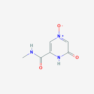 molecular formula C6H7N3O3 B3358198 N-Methyl-4,6-dioxo-1,6-dihydro-4lambda~5~-pyrazine-2-carboxamide CAS No. 77775-49-6