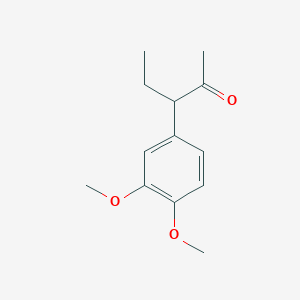 molecular formula C13H18O3 B033582 3-(3,4-二甲氧基苯基)戊烷-2-酮 CAS No. 105638-31-1