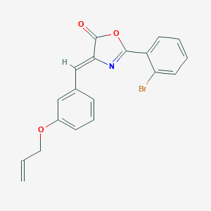 molecular formula C19H14BrNO3 B335823 4-[3-(allyloxy)benzylidene]-2-(2-bromophenyl)-1,3-oxazol-5(4H)-one 