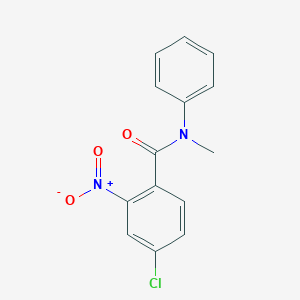 molecular formula C14H11ClN2O3 B335824 4-chloro-N-methyl-2-nitro-N-phenylbenzamide 