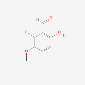 molecular formula C8H7FO3 B3358269 2-Fluoro-6-hydroxy-3-methoxybenzaldehyde CAS No. 783342-35-8