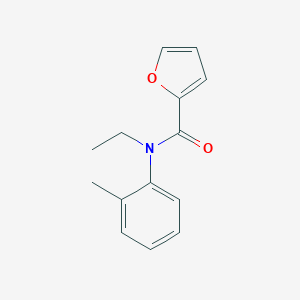 molecular formula C14H15NO2 B335827 N-ethyl-N-(2-methylphenyl)furan-2-carboxamide 