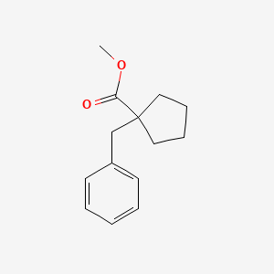 molecular formula C14H18O2 B3358288 Methyl 1-benzylcyclopentanecarboxylate CAS No. 784182-12-3