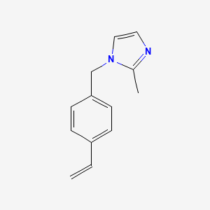 molecular formula C13H14N2 B3358289 1-[(4-Ethenylphenyl)methyl]-2-methyl-1H-imidazole CAS No. 78430-93-0