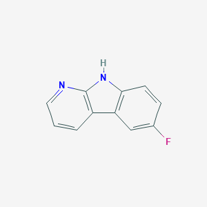 molecular formula C11H7FN2 B3358293 6-fluoro-9H-pyrido[2,3-b]indole CAS No. 78750-84-2