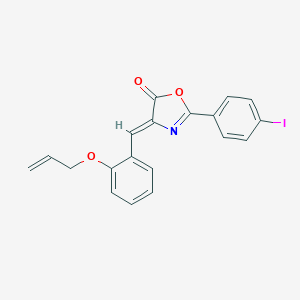molecular formula C19H14INO3 B335830 4-(2-Allyloxy-benzylidene)-2-(4-iodo-phenyl)-4H-oxazol-5-one 