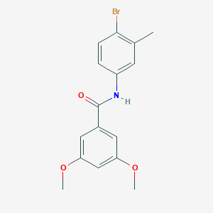 molecular formula C16H16BrNO3 B335834 N-(4-bromo-3-methylphenyl)-3,5-dimethoxybenzamide 