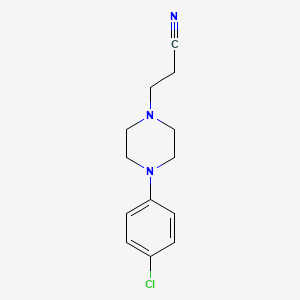 3-[4-(4-Chlorophenyl)piperazin-1-yl]propanenitrile