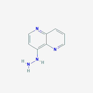 molecular formula C8H8N4 B3358368 4-Hydrazinyl-1,5-naphthyridine CAS No. 79425-96-0