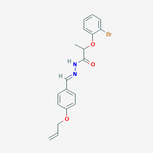 molecular formula C19H19BrN2O3 B335837 N'-[4-(allyloxy)benzylidene]-2-(2-bromophenoxy)propanohydrazide 