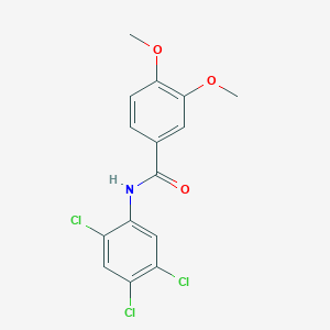 molecular formula C15H12Cl3NO3 B335838 3,4-dimethoxy-N-(2,4,5-trichlorophenyl)benzamide 