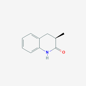 molecular formula C10H11NO B3358417 2(1H)-Quinolinone, 3,4-dihydro-3-methyl-, (R)- CAS No. 79863-05-1