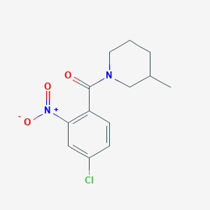 molecular formula C13H15ClN2O3 B335843 (4-Chloro-2-nitrophenyl)(3-methylpiperidin-1-yl)methanone 