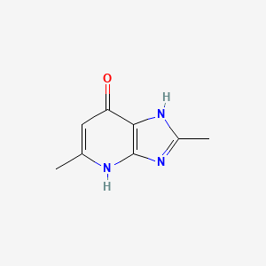 molecular formula C8H9N3O B3358433 1H-Imidazo[4,5-b]pyridin-7-ol, 2,5-dimethyl- CAS No. 79899-03-9