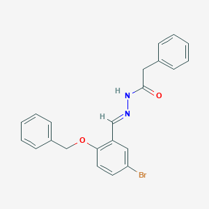 molecular formula C22H19BrN2O2 B335844 N'-[2-(benzyloxy)-5-bromobenzylidene]-2-phenylacetohydrazide 