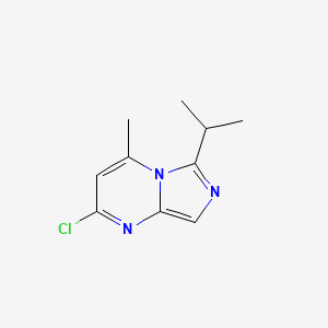 2-Chloro-4-methyl-6-(propan-2-yl)imidazo[1,5-a]pyrimidine