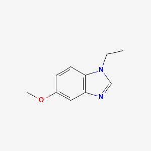 molecular formula C10H12N2O B3358467 1-ethyl-5-methoxy-1H-benzo[d]imidazole CAS No. 79938-40-2