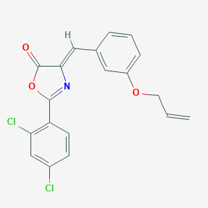 molecular formula C19H13Cl2NO3 B335848 4-[3-(allyloxy)benzylidene]-2-(2,4-dichlorophenyl)-1,3-oxazol-5(4H)-one 