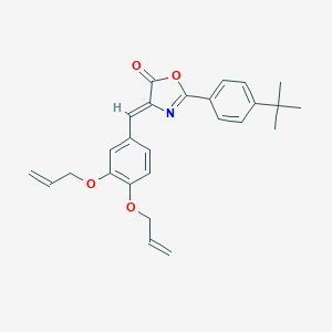 molecular formula C26H27NO4 B335849 4-[3,4-bis(allyloxy)benzylidene]-2-(4-tert-butylphenyl)-1,3-oxazol-5(4H)-one 