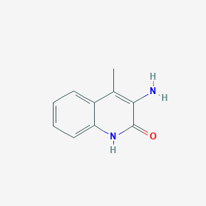 molecular formula C10H10N2O B3358490 3-Amino-4-methylquinolin-2(1H)-one CAS No. 80356-38-3