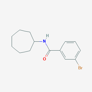 molecular formula C14H18BrNO B335850 3-bromo-N-cycloheptylbenzamide 