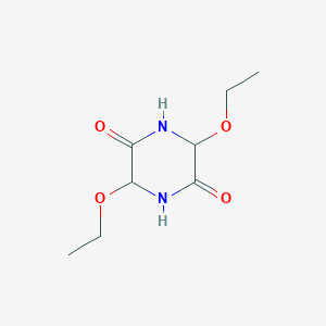molecular formula C8H14N2O4 B3358513 3,6-Diethoxypiperazine-2,5-dione CAS No. 80478-54-2