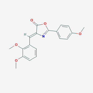 molecular formula C19H17NO5 B335852 (4Z)-4-(2,3-dimethoxybenzylidene)-2-(4-methoxyphenyl)-1,3-oxazol-5(4H)-one 