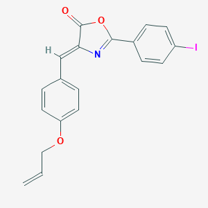 molecular formula C19H14INO3 B335856 4-[4-(allyloxy)benzylidene]-2-(4-iodophenyl)-1,3-oxazol-5(4H)-one 