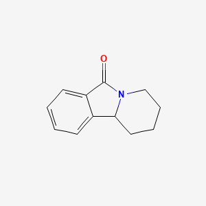 molecular formula C12H13NO B3358569 1,3,4,10b-Tetrahydropyrido[2,1-a]isoindol-6(2H)-one CAS No. 80999-05-9