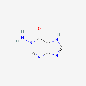molecular formula C5H5N5O B3358635 1-amino-7H-purin-6-one CAS No. 81375-77-1