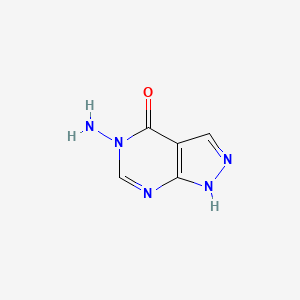 molecular formula C5H5N5O B3358638 5-amino-1H-pyrazolo[3,4-d]pyrimidin-4-one CAS No. 81375-79-3