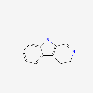 molecular formula C12H12N2 B3358639 9-Methyl-4,9-dihydro-3H-beta-carboline CAS No. 81396-96-5