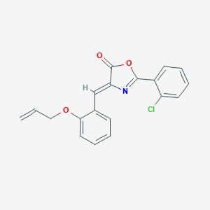molecular formula C19H14ClNO3 B335864 4-[2-(allyloxy)benzylidene]-2-(2-chlorophenyl)-1,3-oxazol-5(4H)-one 