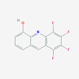 molecular formula C13H5F4NO B3358662 5,6,7,8-Tetrafluoroacridin-4-OL CAS No. 816420-20-9