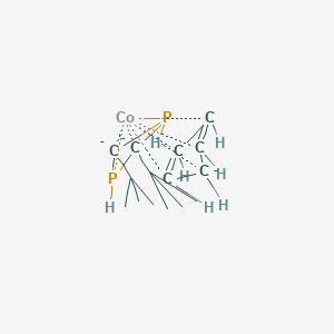 molecular formula C15H25CoP2-3 B033587 Cobalt,(1,2,3,4,5-eta)cyclopentadienyl-[2,4-bis-(1,1-dimethylethyl)-1,3-diphosphete] CAS No. 105267-82-1
