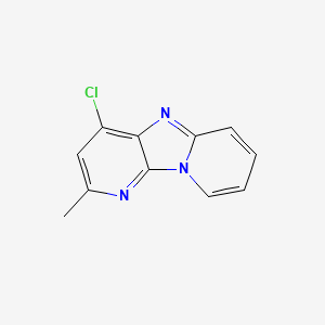 molecular formula C11H8ClN3 B3358735 Dipyrido(1,2-a:3',2'-d)imidazole, 4-chloro-2-methyl- CAS No. 81810-10-8