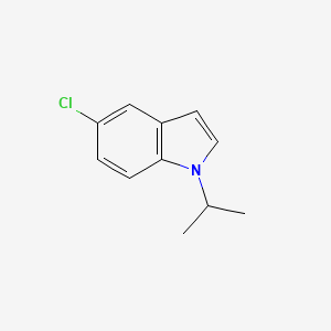 molecular formula C11H12ClN B3358788 1H-Indole, 5-chloro-1-(1-methylethyl)- CAS No. 820210-26-2