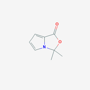 molecular formula C8H9NO2 B3358792 1H,3H-Pyrrolo[1,2-c]oxazol-1-one, 3,3-dimethyl- CAS No. 820963-98-2