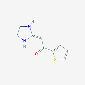 molecular formula C9H10N2OS B3358801 Ethanone, 2-(2-imidazolidinylidene)-1-(2-thienyl)- CAS No. 82100-27-4