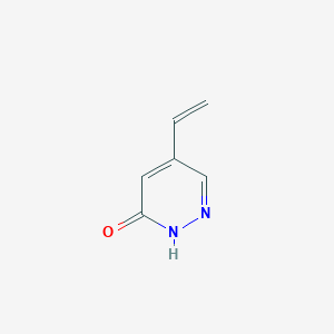 molecular formula C6H6N2O B3358859 3(2H)-Pyridazinone, 5-ethenyl- CAS No. 825634-15-9