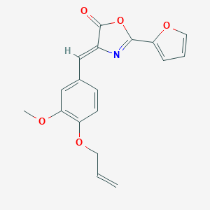 molecular formula C18H15NO5 B335887 4-[4-(allyloxy)-3-methoxybenzylidene]-2-(2-furyl)-1,3-oxazol-5(4H)-one 