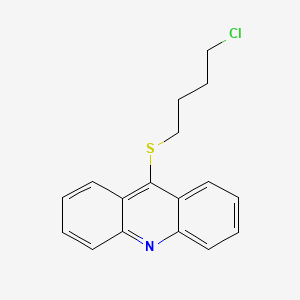 molecular formula C17H16ClNS B3358877 Acridine, 9-[(4-chlorobutyl)thio]- CAS No. 827303-12-8