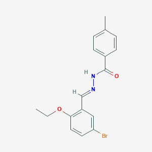 molecular formula C17H17BrN2O2 B335889 N'-(5-bromo-2-ethoxybenzylidene)-4-methylbenzohydrazide 