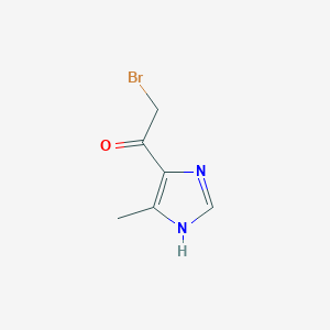 molecular formula C6H7BrN2O B3358919 2-Bromo-1-(5-methyl-1H-imidazol-4-YL)-ethanone CAS No. 82982-54-5