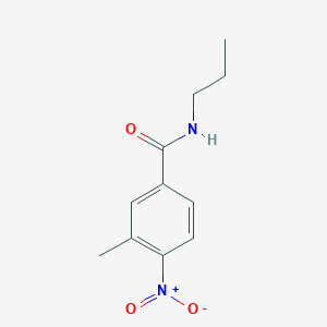 molecular formula C11H14N2O3 B335892 3-methyl-4-nitro-N-propylbenzamide 