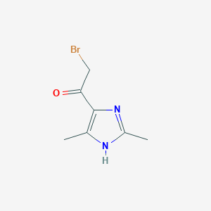 molecular formula C7H9BrN2O B3358925 2-Bromo-1-(2,5-dimethyl-1H-imidazol-4-YL)-ethanone CAS No. 82982-56-7
