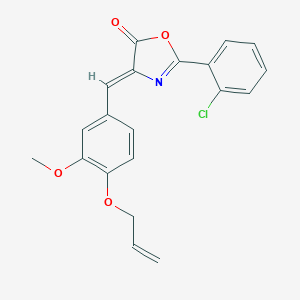 molecular formula C20H16ClNO4 B335893 4-[4-(allyloxy)-3-methoxybenzylidene]-2-(2-chlorophenyl)-1,3-oxazol-5(4H)-one 