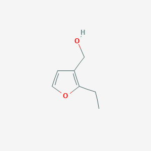 molecular formula C7H10O2 B3358931 (2-Ethylfuran-3-yl)methanol CAS No. 83004-05-1